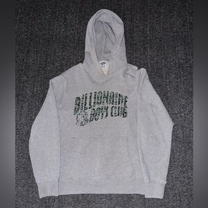 Billionaire boys club hoodie gray and green